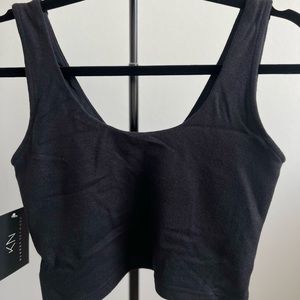 Klassy Network Black Knit Crop Brami